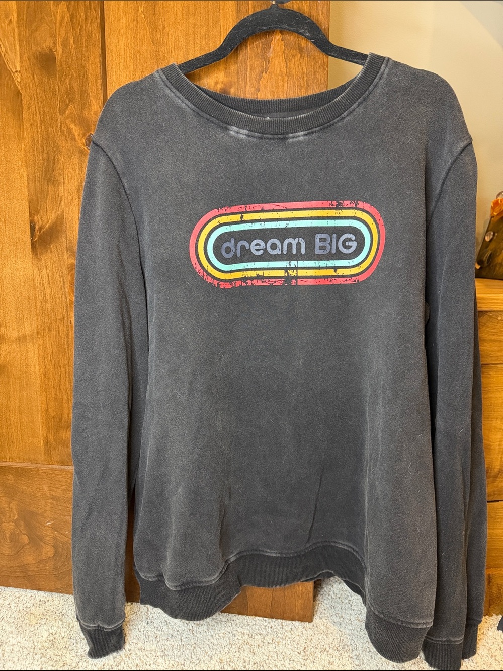 Zyia Dream Big Graphic Retro Sweatshirt